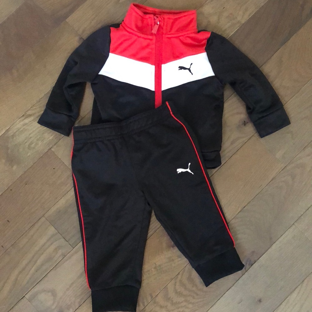 Pumas Infant Track Jacket and Jogger with hat - 3/6 months